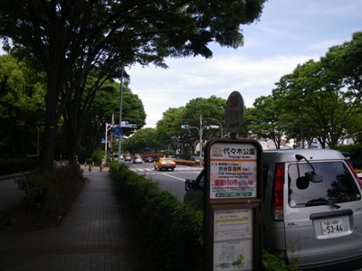 都道赤坂杉並線 代々木公園